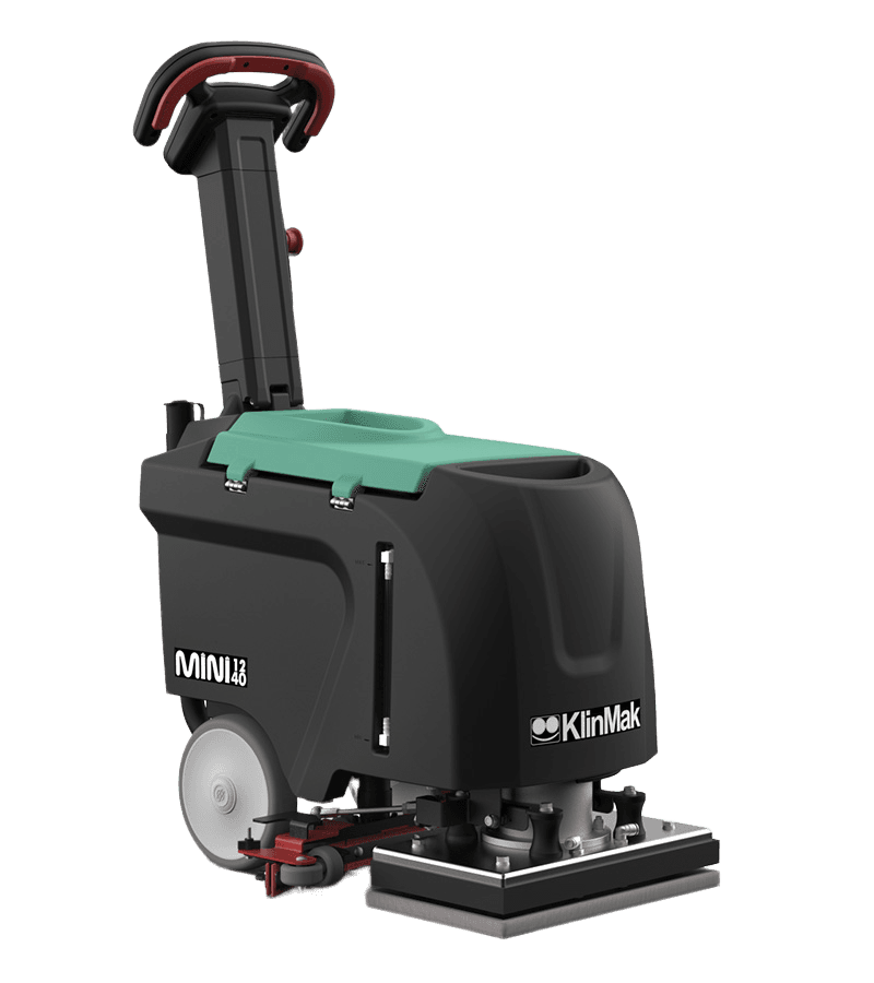 Klinmak Mini HD 1240 compact walk-behind floor scrubber